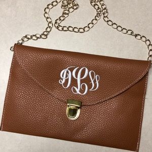 Brown monogram crossbody